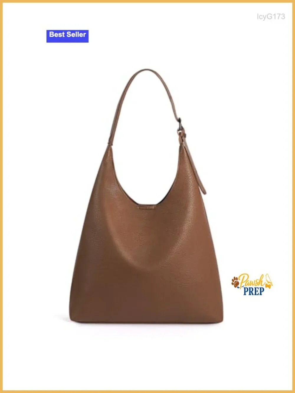 Vegan Leather Hobo Bag for Women, Slouchy Shoulder Bag, Adjustable Strap, Large